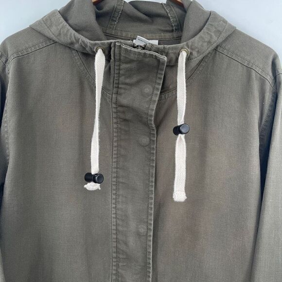 The North Face Green Cotton Shipler Full-Zip Anorak Hooded Jacket Size Large - Picture 3 of 10